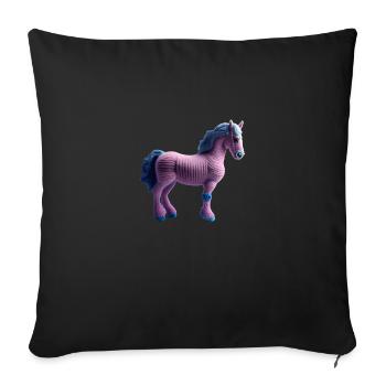 Pink Pony Handicap - Sofa pillow with filling 45cm x 45cm - black - Front