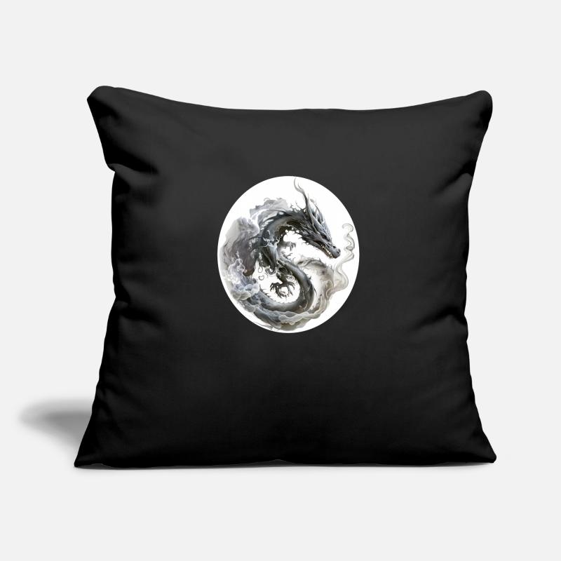 Rauchdrache Sofakissen mit Füllung 45 x 45 cm
