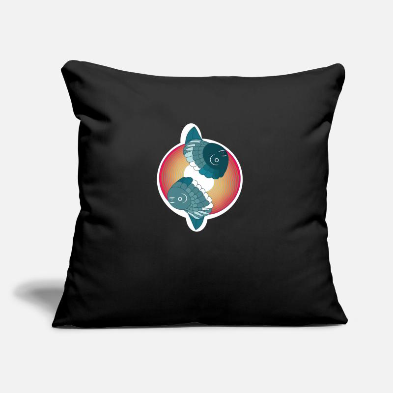 Abstract fish Sofa pillow with filling 45cm x 45cm