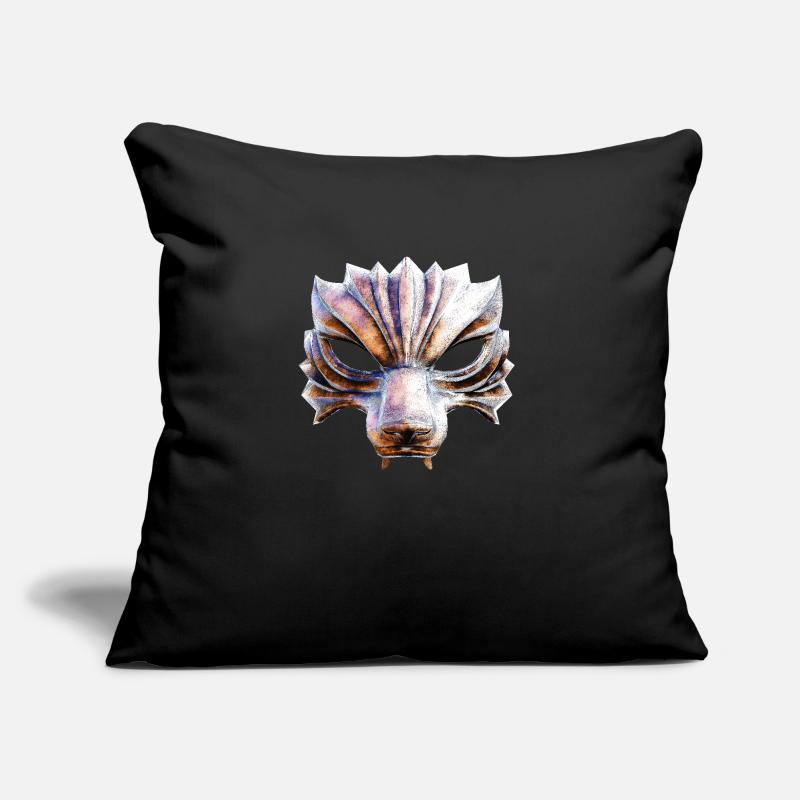 Wolf warrior mask Sofa pillow with filling 45cm x 45cm