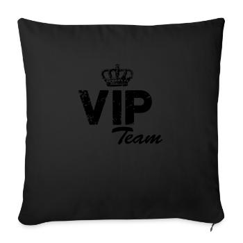 Équipe VIP - Coussin et housse de 45 x 45 cm - noir - Devant