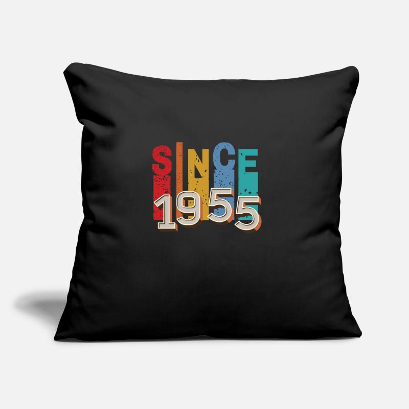 Seit 1955 retro Sofakissen mit Füllung 45 x 45 cm