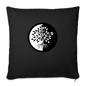 ARBRE DE VIE - Coussin et housse de 45 x 45 cm - noir - Devant