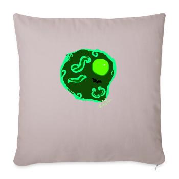 Œuf au plat par Isabel B. - Coussin et housse de 45 x 45 cm - taupe clair - Devant