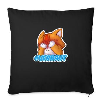 Shirt shy Verbaut - Sofakissen mit Füllung 45 x 45 cm - Schwarz - Vorne