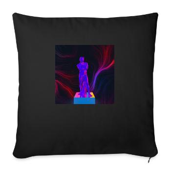Cyber Spartacus - Coussin et housse de 45 x 45 cm - noir - Devant