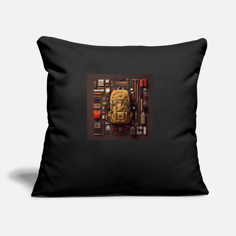 Everything I need for hiking Sofa pillow with filling 45cm x 45cm