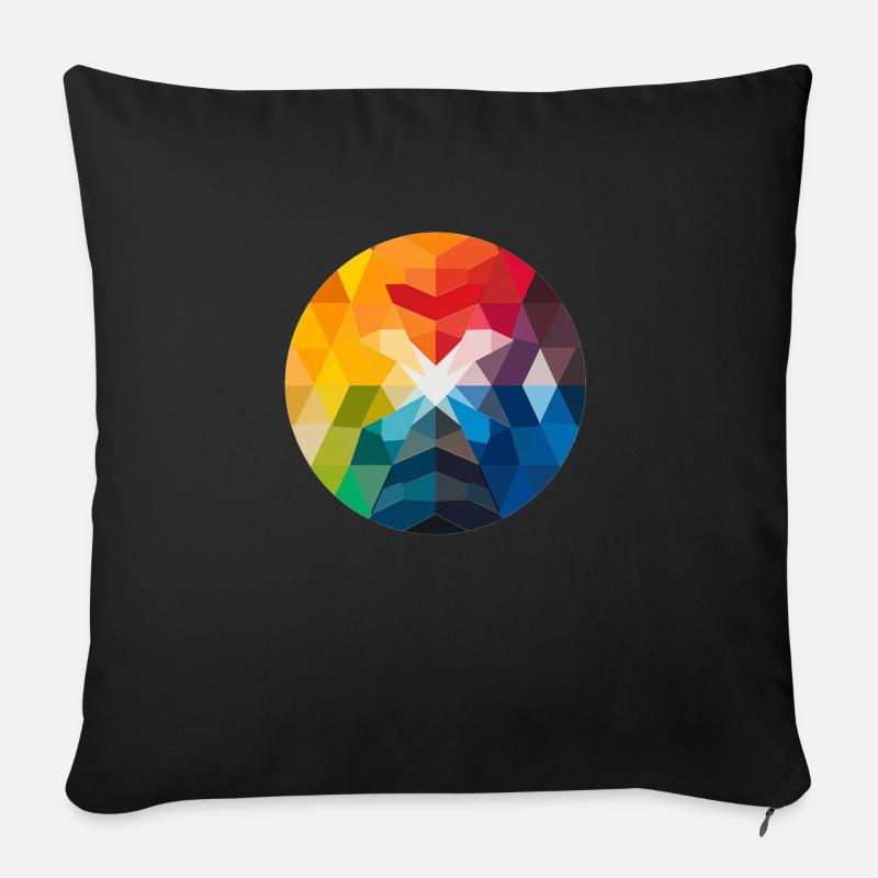 Sublimé Prisma - Sofakissen mit Füllung 45 x 45 cm - Schwarz