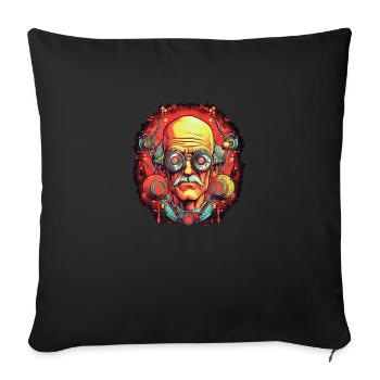 Albert Hofmann 4 - Coussin et housse de 45 x 45 cm - noir - Devant