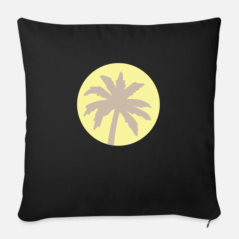 Palmier dans le district 2 - Coussin et housse de 45 x 45 cm - noir