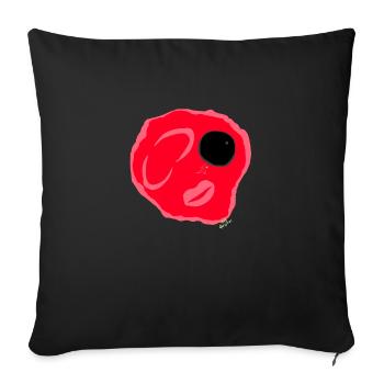 Fried egg of Jess The Dragon - Sofa pillow with filling 45cm x 45cm - black - Front