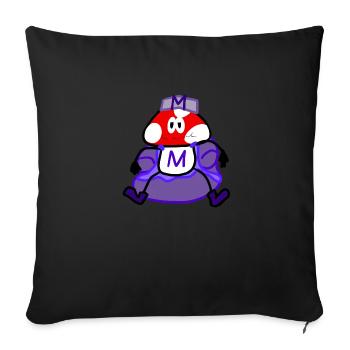 The Kingdom of M - Sofa pillow with filling 45cm x 45cm - black - Front