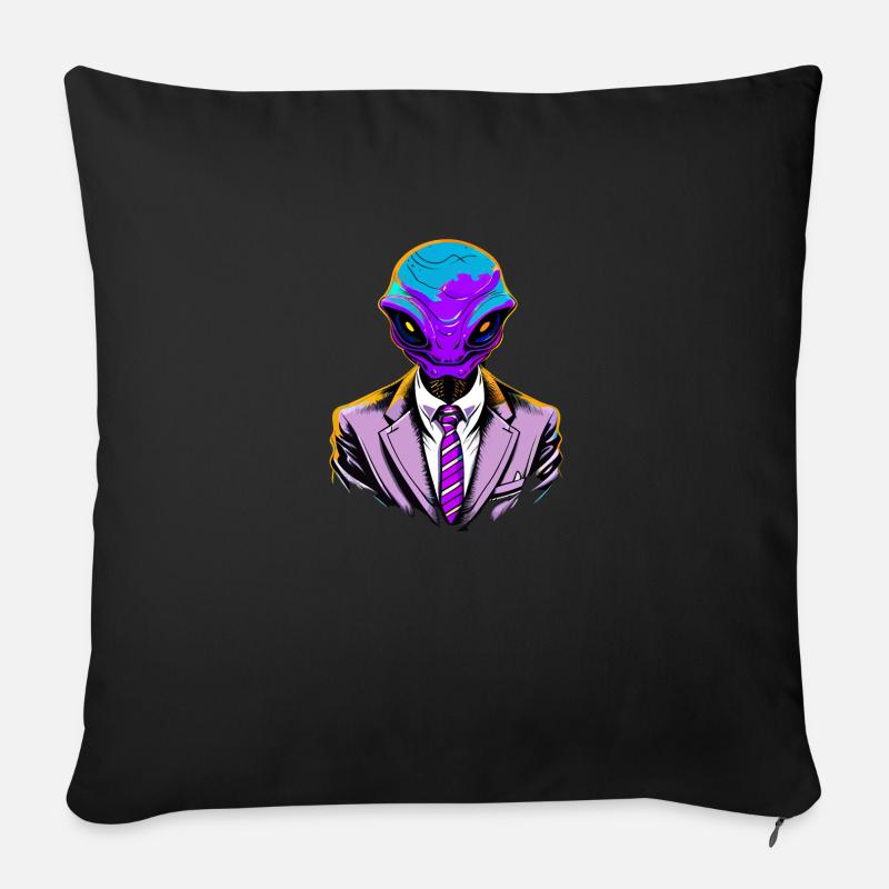 Alien Couture - Coussin et housse de 45 x 45 cm - noir