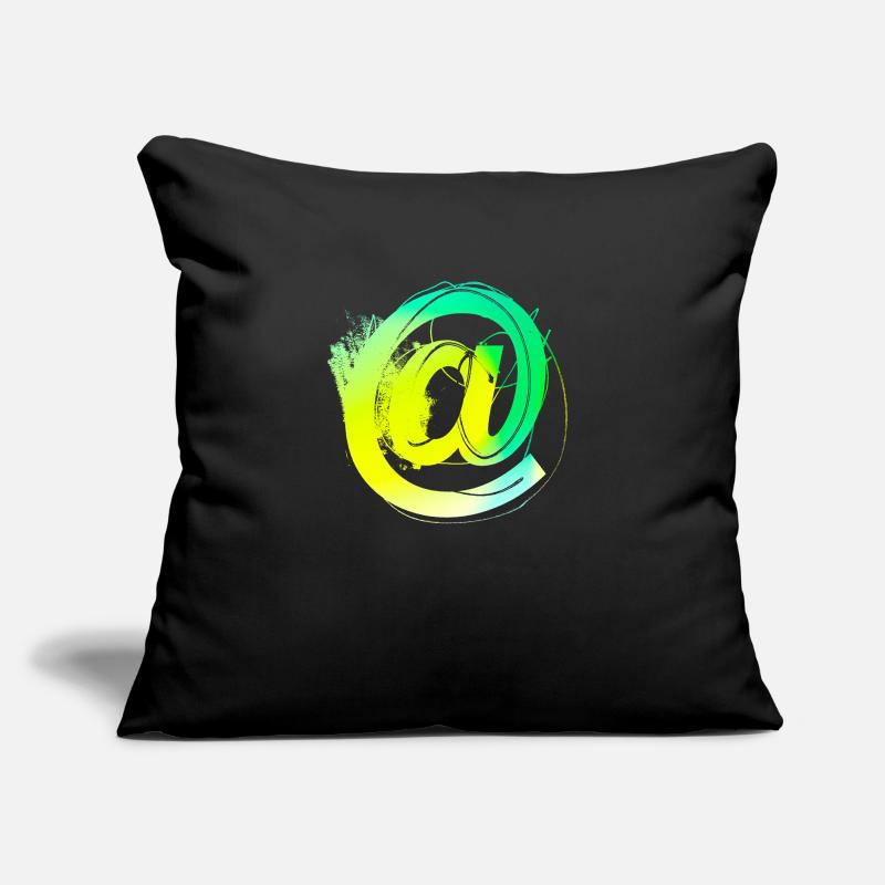 Internet email www drôle de mème grunge tech leters Coussin et housse de 45 x 45 cm