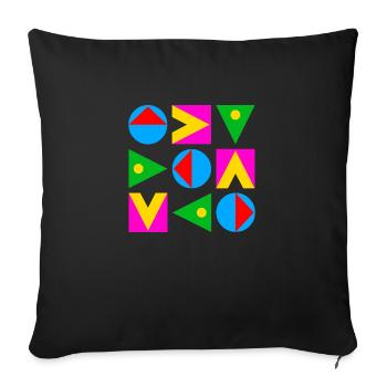 T-shirt Groovie Chick - Coussin et housse de 45 x 45 cm - noir - Devant