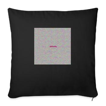Infinity Hallyday - Sofakissen mit Füllung 45 x 45 cm - Schwarz - Vorne