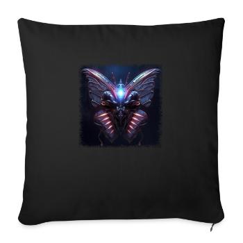 citation dictons vert génial monarque papillon cadeau - Coussin et housse de 45 x 45 cm - noir - Devant
