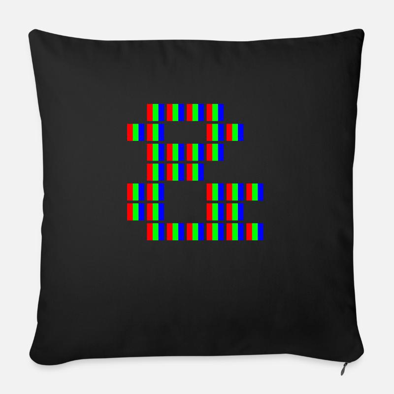 Pixel Art & - Sofakissen mit Füllung 45 x 45 cm - Schwarz