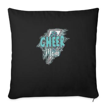 cheer mom - Sofa pillow with filling 45cm x 45cm - black - Front