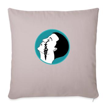 Tear of time - Sofa pillow with filling 45cm x 45cm - light taupe - Front