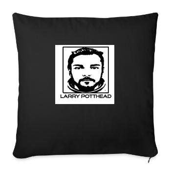 Larry Potthead - Sofakissen mit Füllung 45 x 45 cm - Schwarz - Vorne