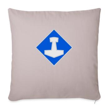 Mjölnir - Sofakissen mit Füllung 45 x 45 cm - helles Taupe - Vorne