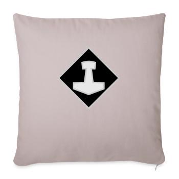 Mjölnir - Sofakissen mit Füllung 45 x 45 cm - helles Taupe - Vorne