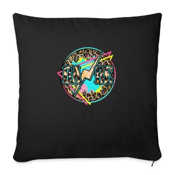 BABE 1A - Sofa pillow with filling 45cm x 45cm - black - Front