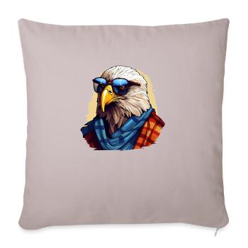 Streetwear Pygargue à tête blanche | Amoureux de l’aigle - Coussin et housse de 45 x 45 cm - taupe clair - Devant