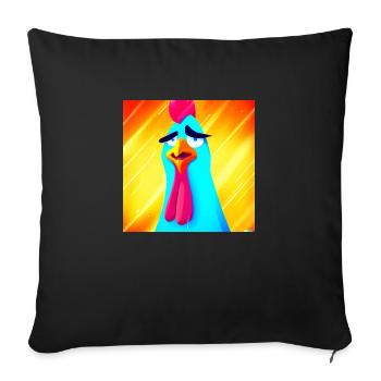 coq collection 2 - Coussin et housse de 45 x 45 cm - noir - Devant