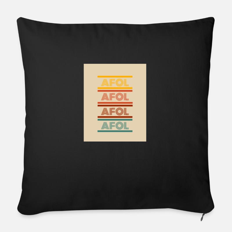 Retro - Sofakissen mit Füllung 45 x 45 cm - Schwarz