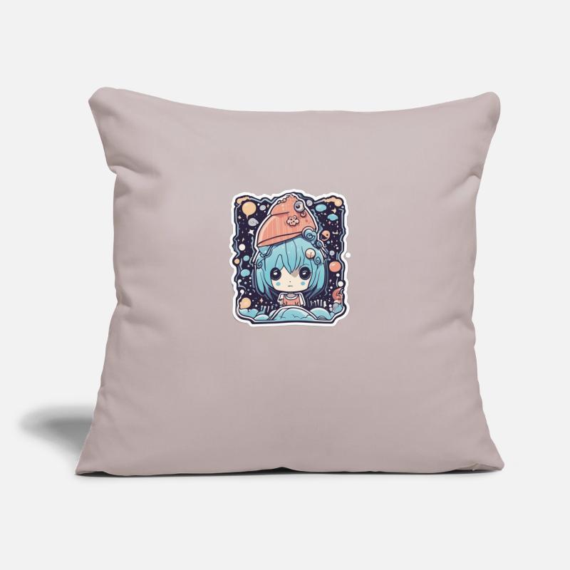 Fille de l’espace Coussin et housse de 45 x 45 cm