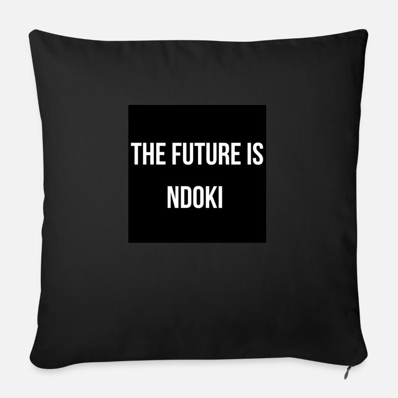 THE FUTURE IS NDOKI - Coussin et housse de 45 x 45 cm - noir