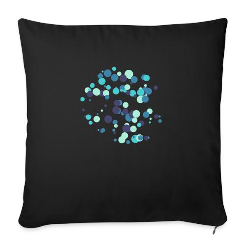 abstract circles pattern - Sofa pillow with filling 45cm x 45cm