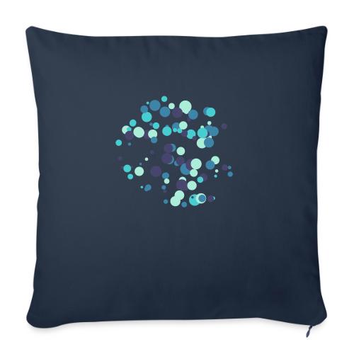 abstract circles pattern - Sofa pillow with filling 45cm x 45cm