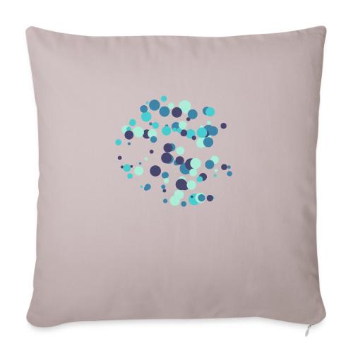 abstract circles pattern - Sofa pillow with filling 45cm x 45cm