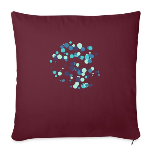 abstract circles pattern - Sofa pillow with filling 45cm x 45cm