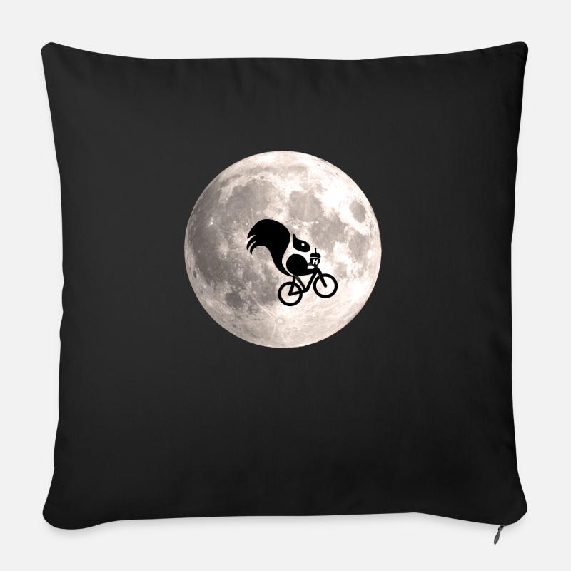 Halmi volant vers la Lune - Coussin et housse de 45 x 45 cm - noir