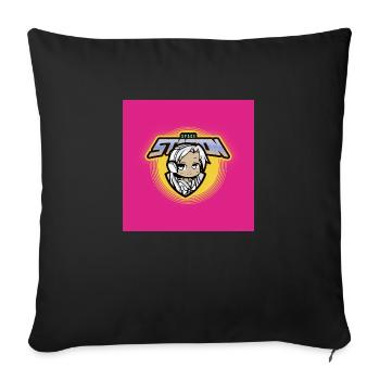 Gamer girl - Sofakissen mit Füllung 45 x 45 cm - Schwarz - Vorne