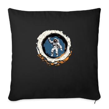Salute des Étoiles: Astral Adventure - Sofa pillow with filling 45cm x 45cm - black - Front