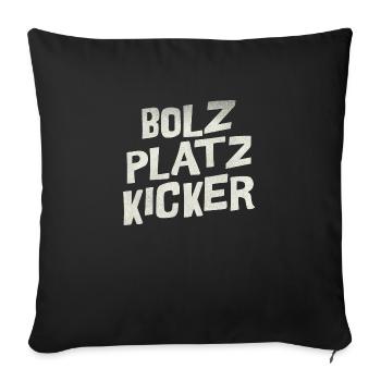 Bolz Platz Kicker - Sofakissen mit Füllung 45 x 45 cm - Schwarz - Vorne