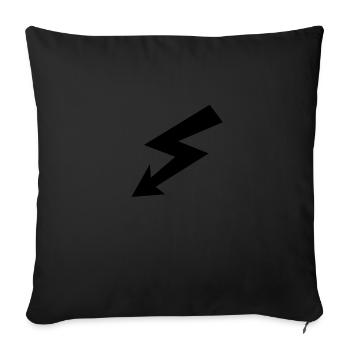 LOGO SCORPLUS Noir - Coussin et housse de 45 x 45 cm - noir - Devant