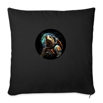 Space Schildkröte - Sofakissen mit Füllung 45 x 45 cm - Schwarz - Vorne