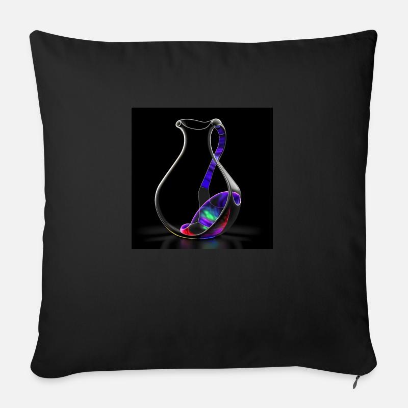 Kleinsche Flasche -01- - Sofakissen mit Füllung 45 x 45 cm - Schwarz
