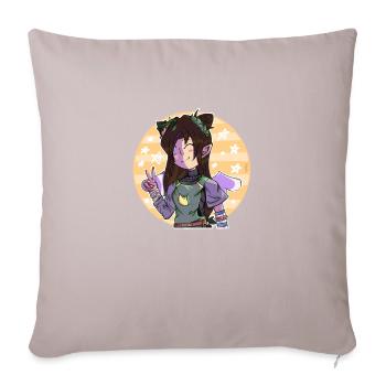 Autocollant limité - Coussin et housse de 45 x 45 cm - taupe clair - Devant