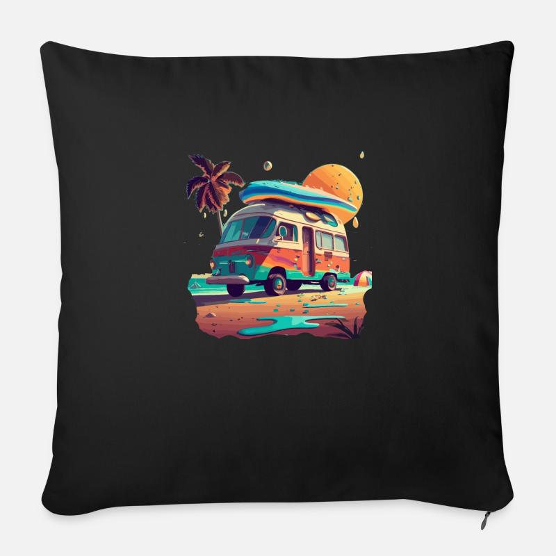 WOHNMOBIL - Sofakissen mit Füllung 45 x 45 cm - Schwarz
