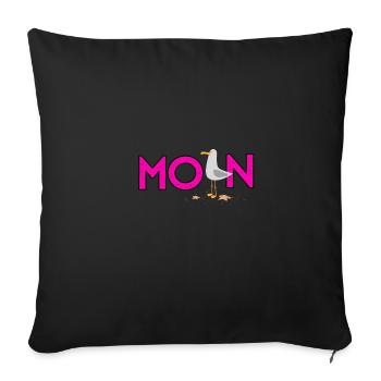 MOIN Möwe pink - Urlaub im Norden - Sofakissen mit Füllung 45 x 45 cm - Schwarz - Vorne