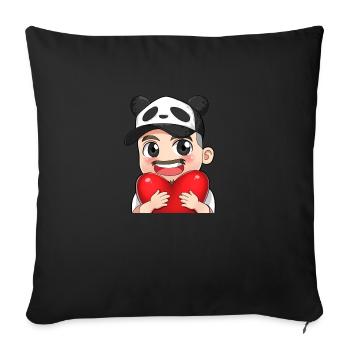Salva Liebe - Sofakissen mit Füllung 45 x 45 cm - Schwarz - Vorne