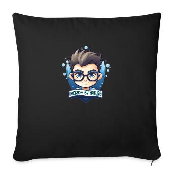 Nerdy by Nature - Sofa pillow with filling 45cm x 45cm - black - Front