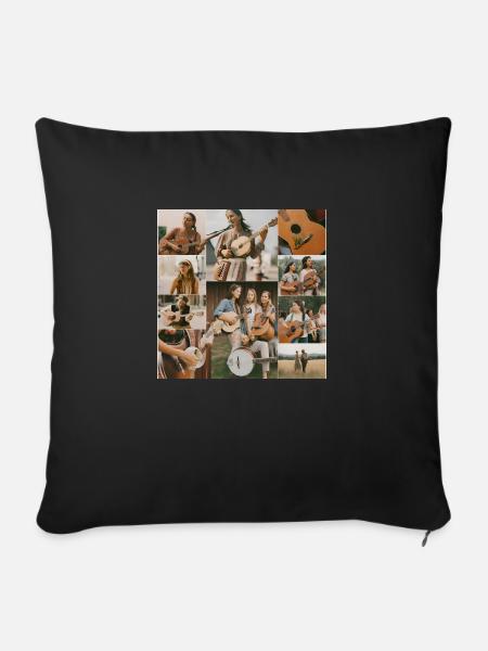 Volksmusik - Musiker - Sofakissen mit Füllung 45 x 45 cm - Schwarz
